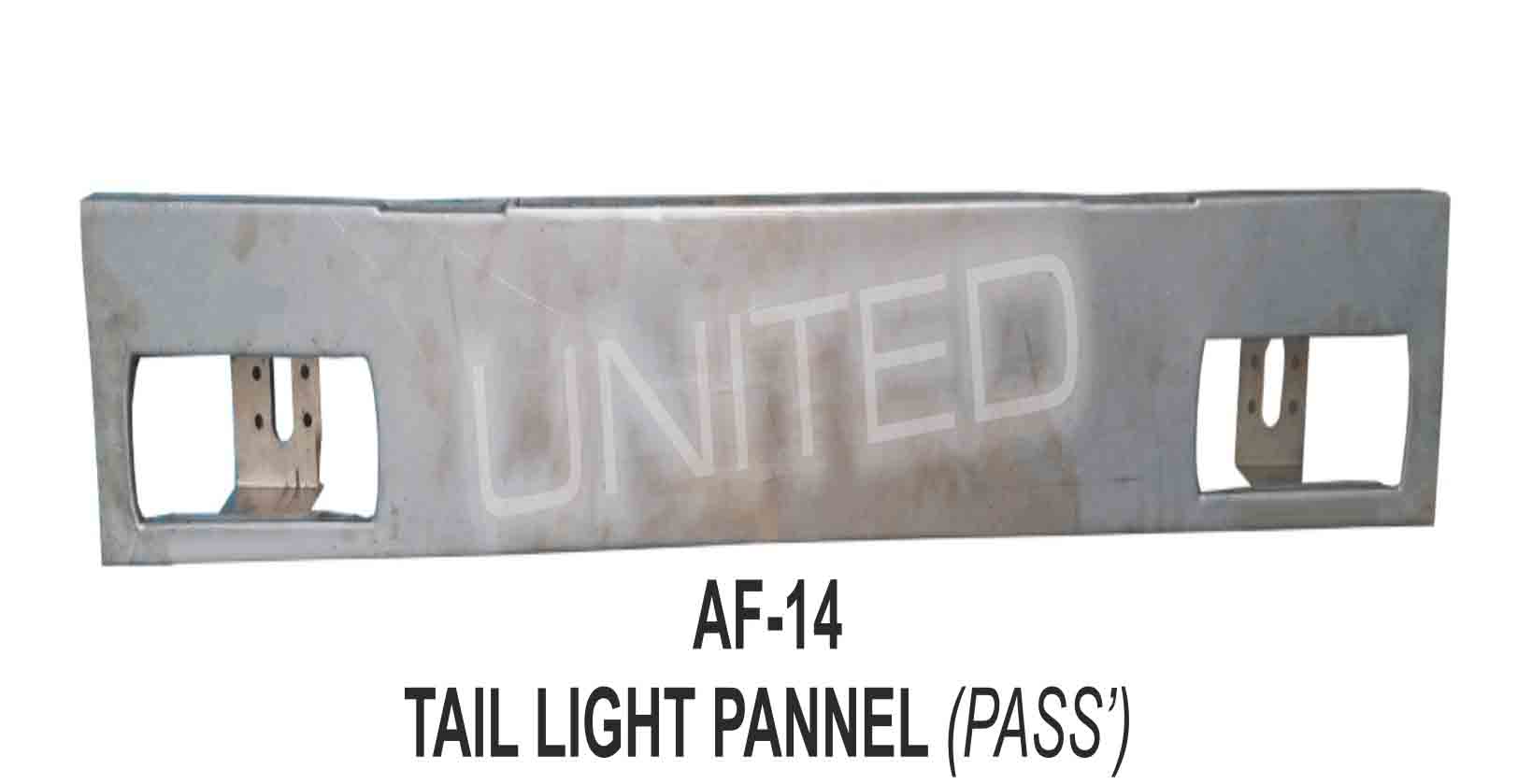 United Auto Industries offers quality products Af 14 Tail Light Pannel Pass for Mahindra Alfa