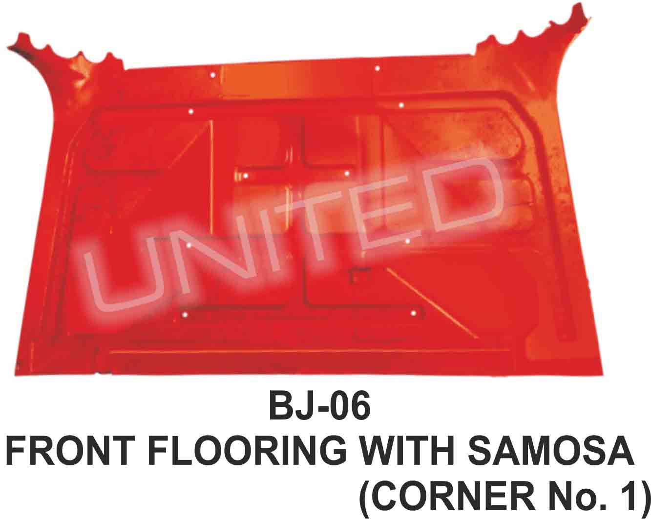 United Auto Industries offers quality products Bj 06 Front Flooring With Samosa Corner No 1 for Bajaj 3 Wheelers