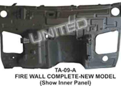 TA-09 A Fire Wall Complete New Model Show Inner Panel