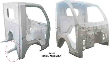 United Auto Industries offers quality products Ta 52 Cabin Assembly for Tata Ace