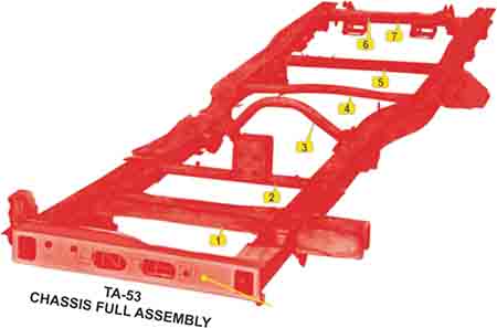 United Auto Industries offers quality products Ta 53 Chassis Full Assembly for Tata Ace